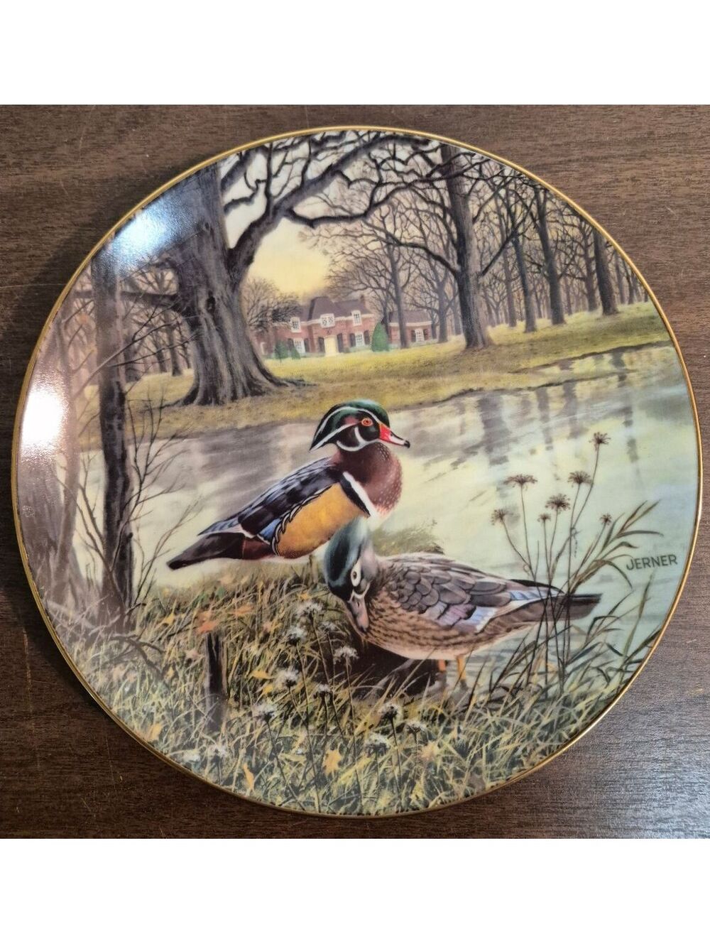 The Wood Duck Limited Edition Collector's Plate by Bart Jerner - 1987